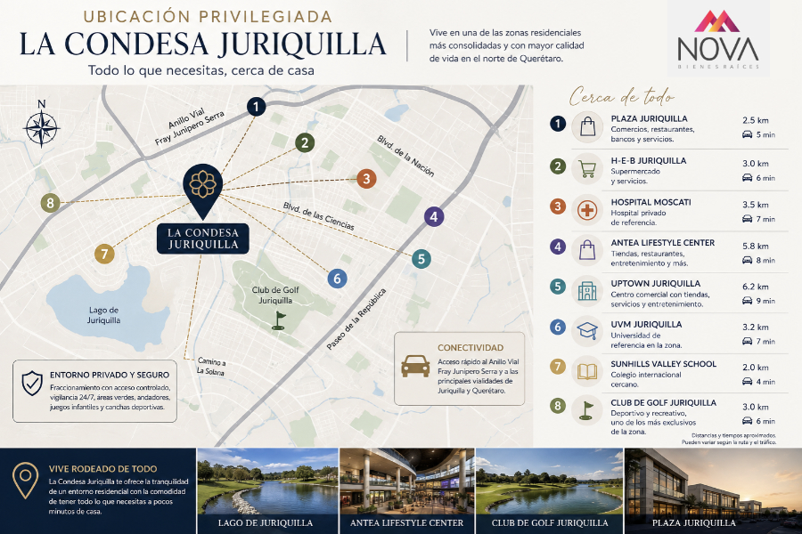 Mapa La Condesa, Juriquilla