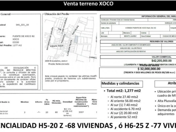 Terreno en Coyoacán